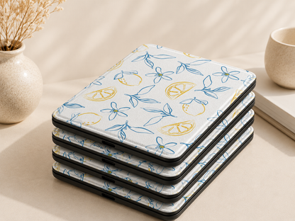 Lemon line art Kindle case — additional view