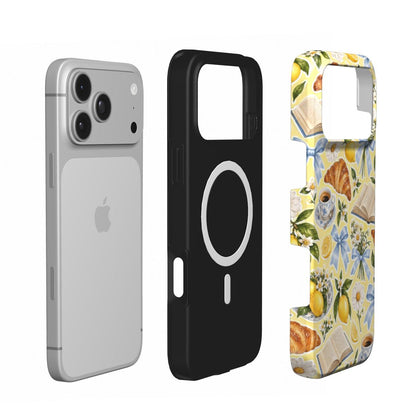 Lemons & Croissants phone case – MagSafe iPhone case, second detail view