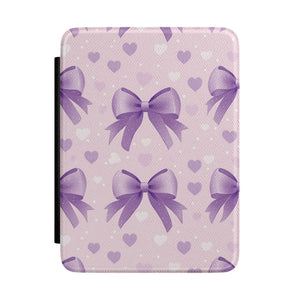 Lilac Bows & Hearts Kindle Case