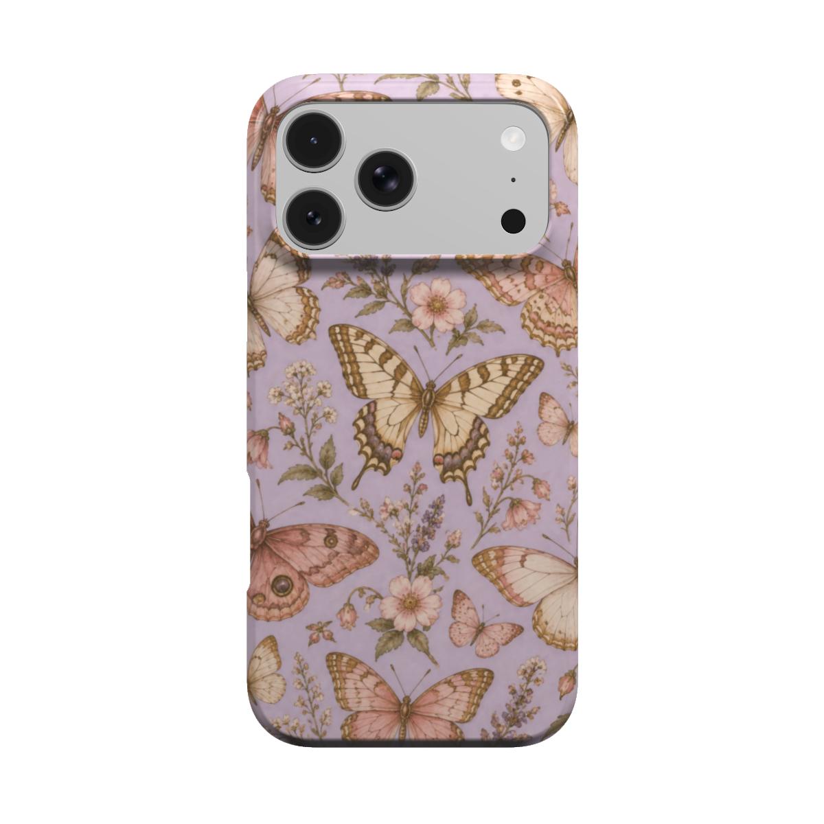 Lilac Butterfly phone case – MagSafe iPhone case, front view