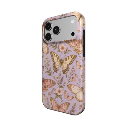 Lilac Butterfly phone case – MagSafe iPhone case, detail view