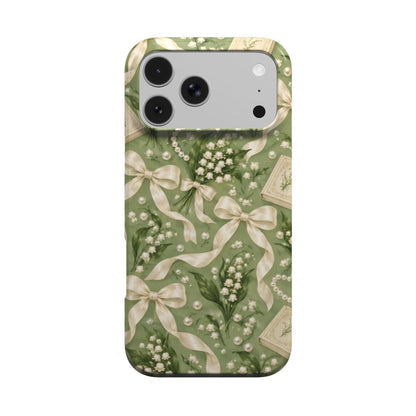 Lily of the Valley phone case – MagSafe iPhone case, front view