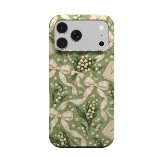 Lily of the Valley phone case – MagSafe iPhone case, front view