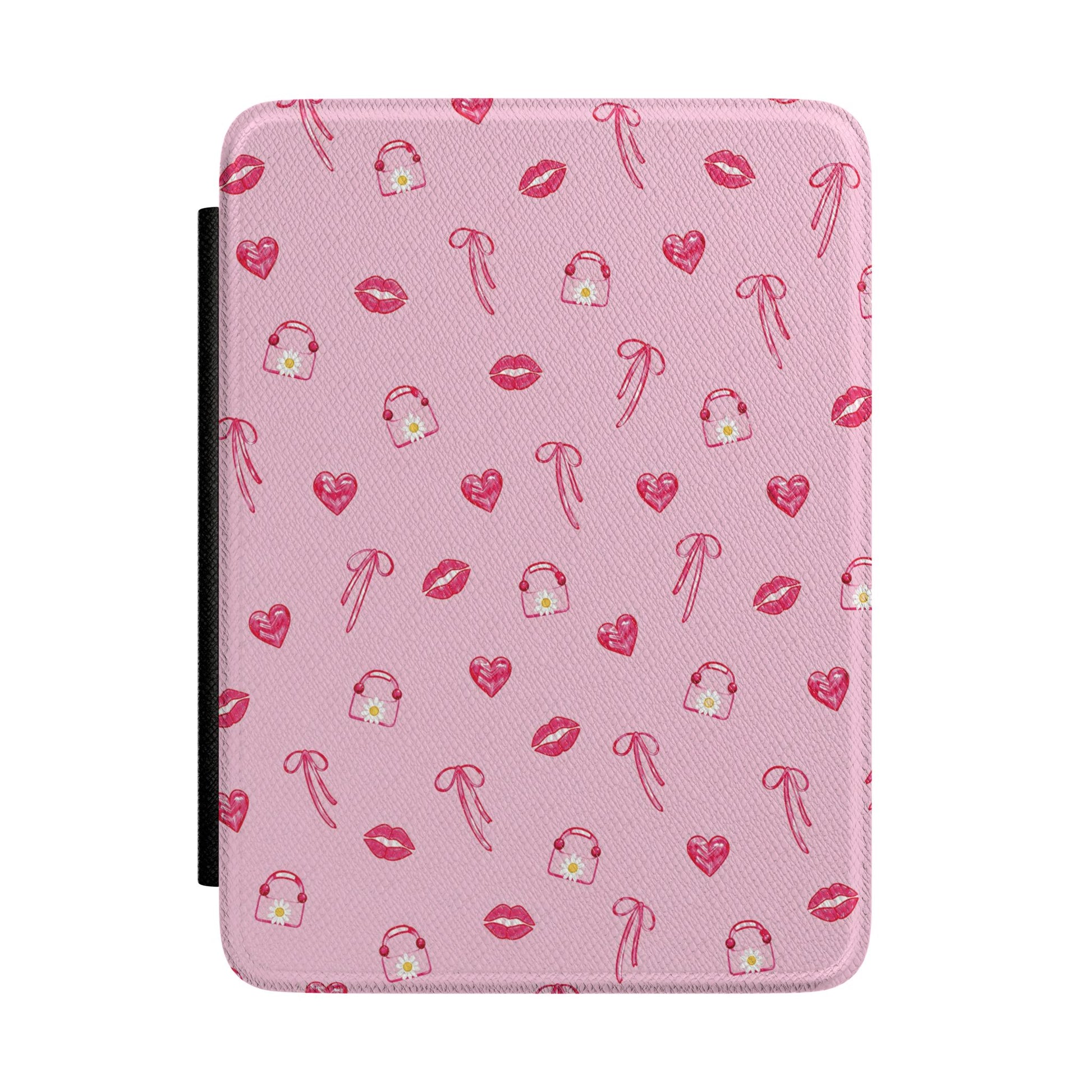 Lips and Bows Kindle case — lips and bows print