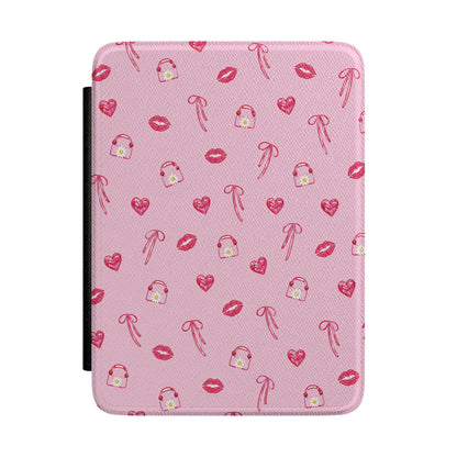 Lips and Bows Kindle case — lips and bows print