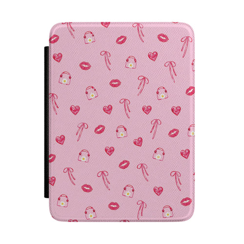Lips and Bows Kindle case — lips and bows print