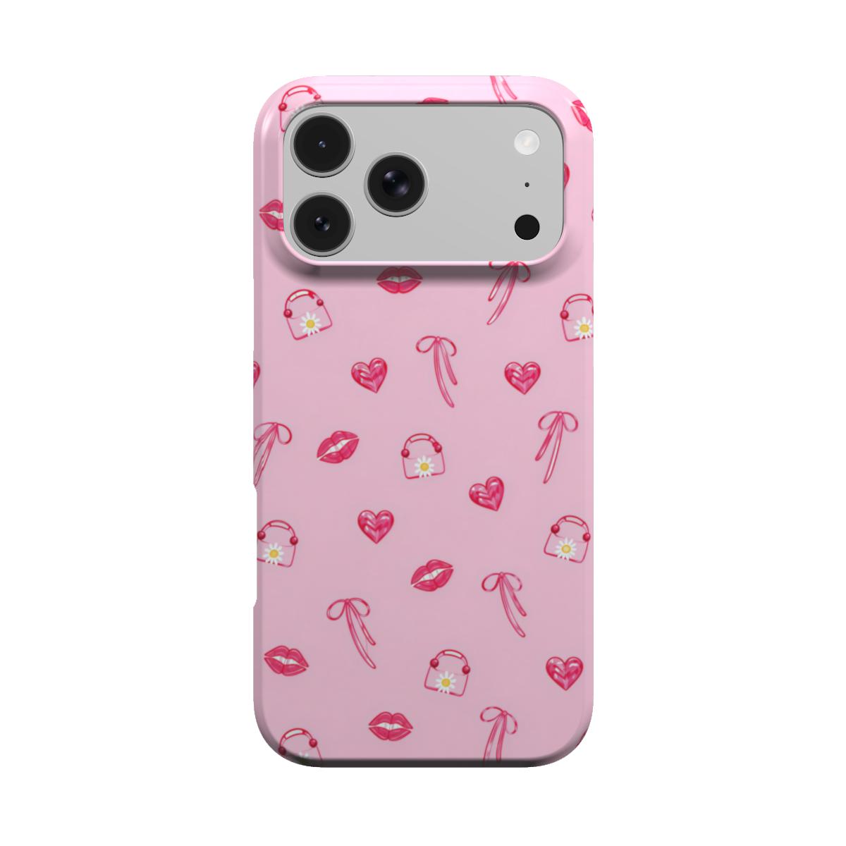 Lips & Bows phone case – MagSafe iPhone case, front view