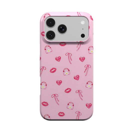 Lips & Bows phone case – MagSafe iPhone case, front view