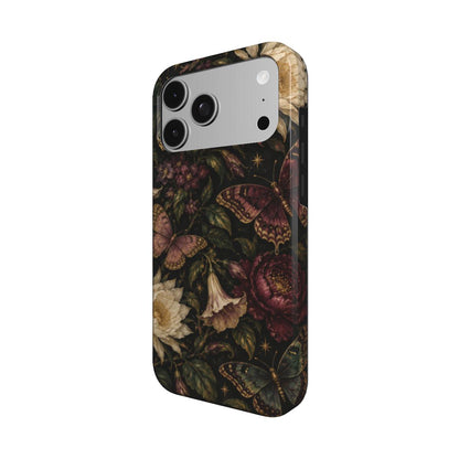 Midnight Butterfly Garden phone case – MagSafe iPhone case, detail view
