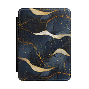 Midnight Gold Marble Kindle Case