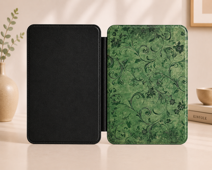 Moss damask Kindle case — additional view