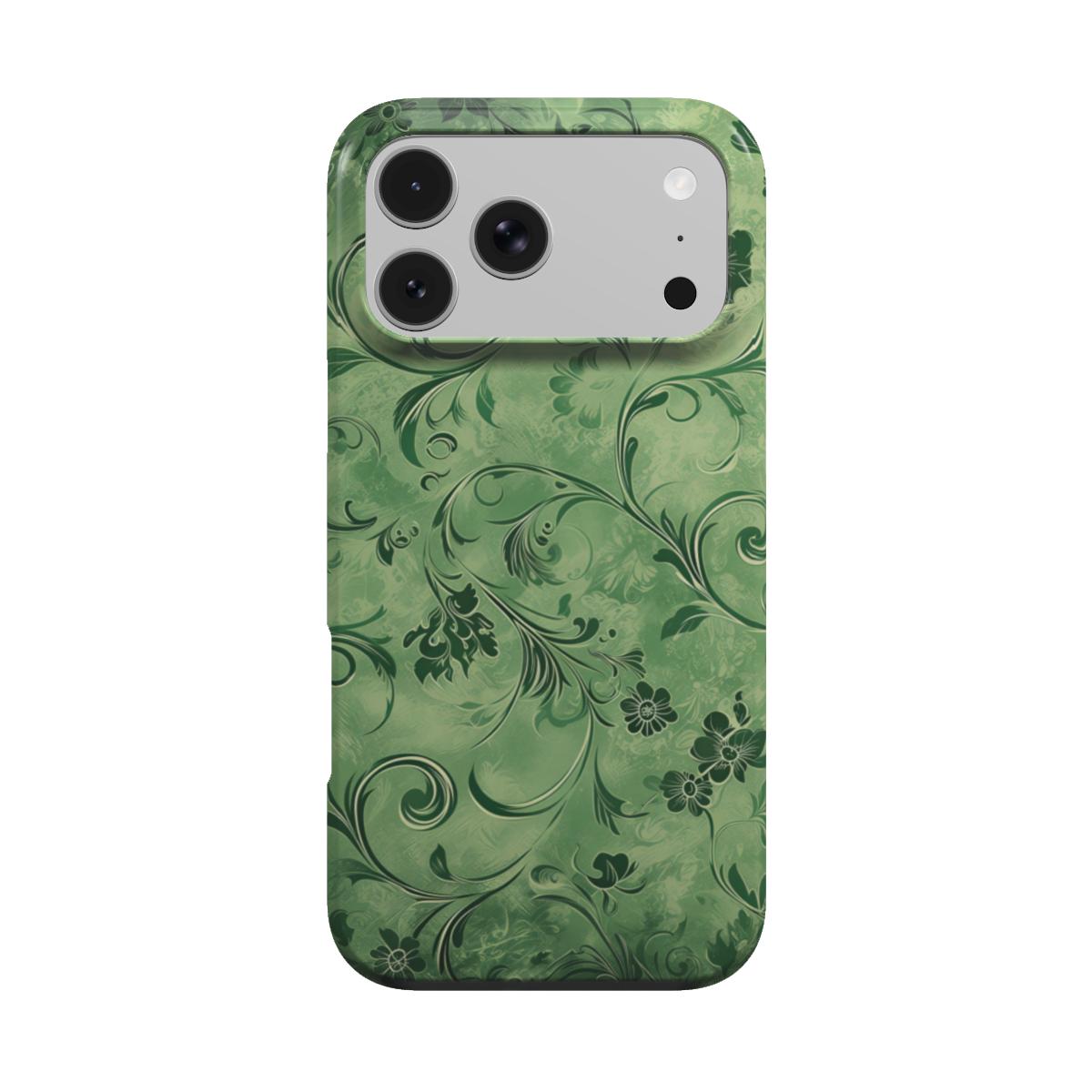 Moss Damask phone case – MagSafe iPhone case, front view
