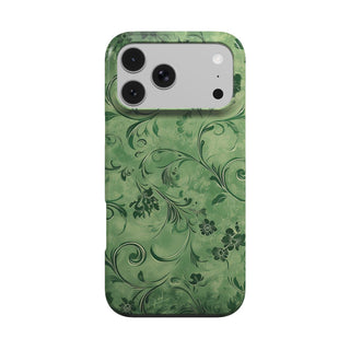 Moss Damask phone case – MagSafe iPhone case, front view