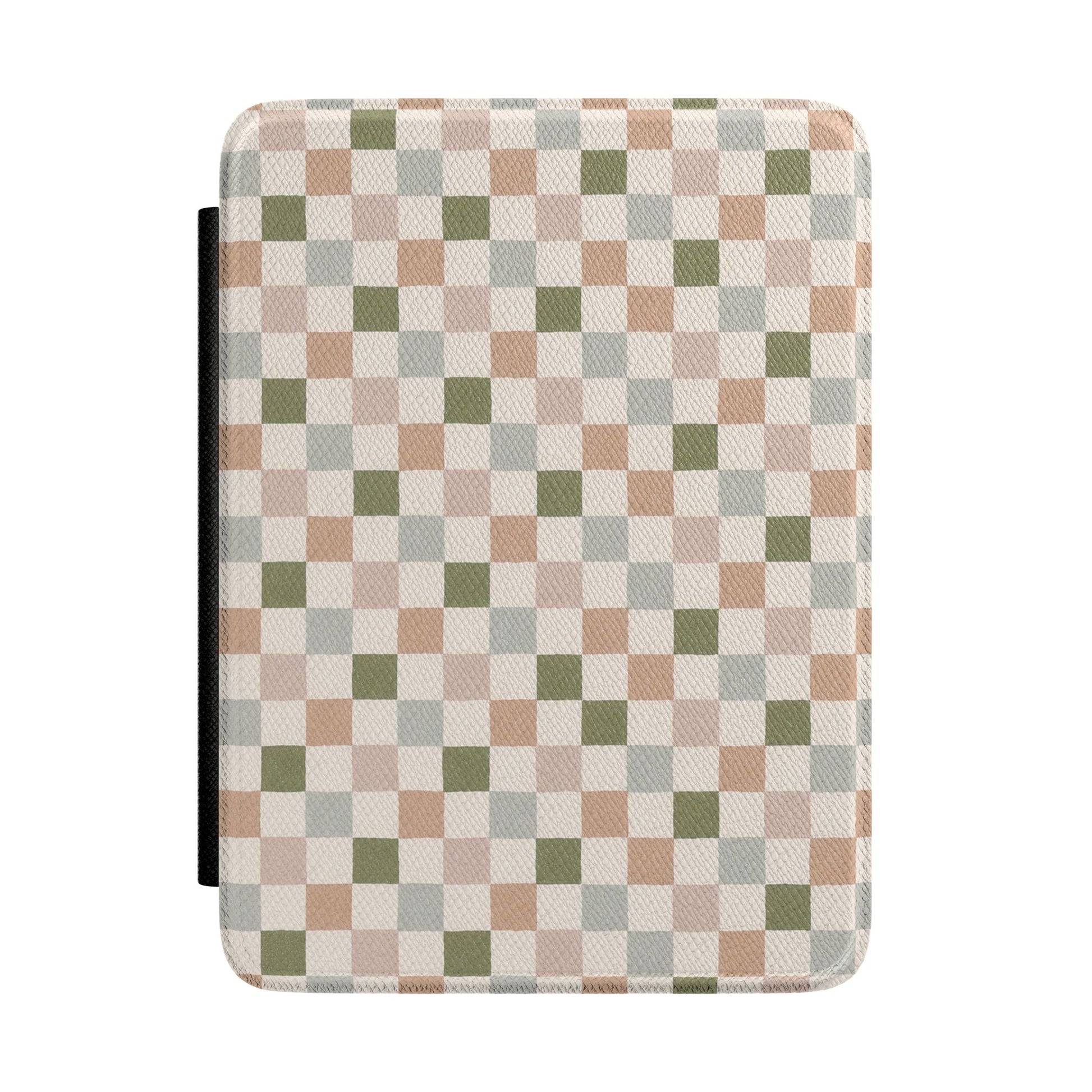 Muted Checkerboard Kindle case — muted checkerboard print
