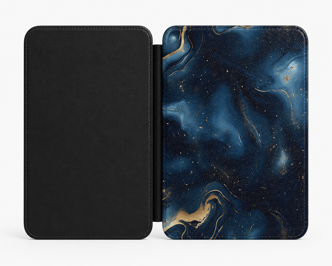 Navy gold marble Kindle case — additional view