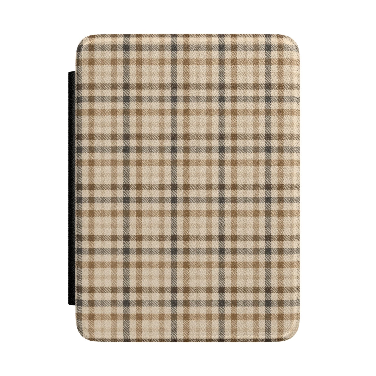 Neutral Tartan Kindle case — neutral tartan plaid print