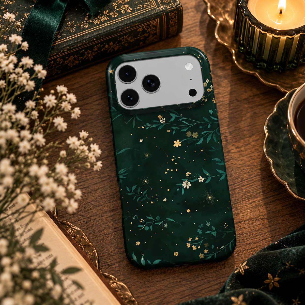 Night Garden phone case – MagSafe iPhone case, lifestyle photo