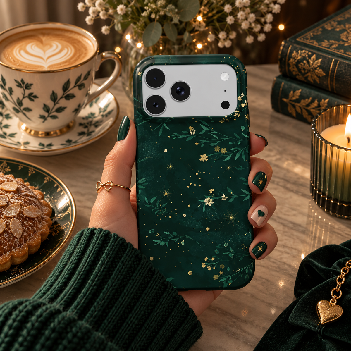 Night Garden phone case – MagSafe iPhone case, styled photo