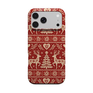 Nordic Reindeer phone case – MagSafe iPhone case, front view