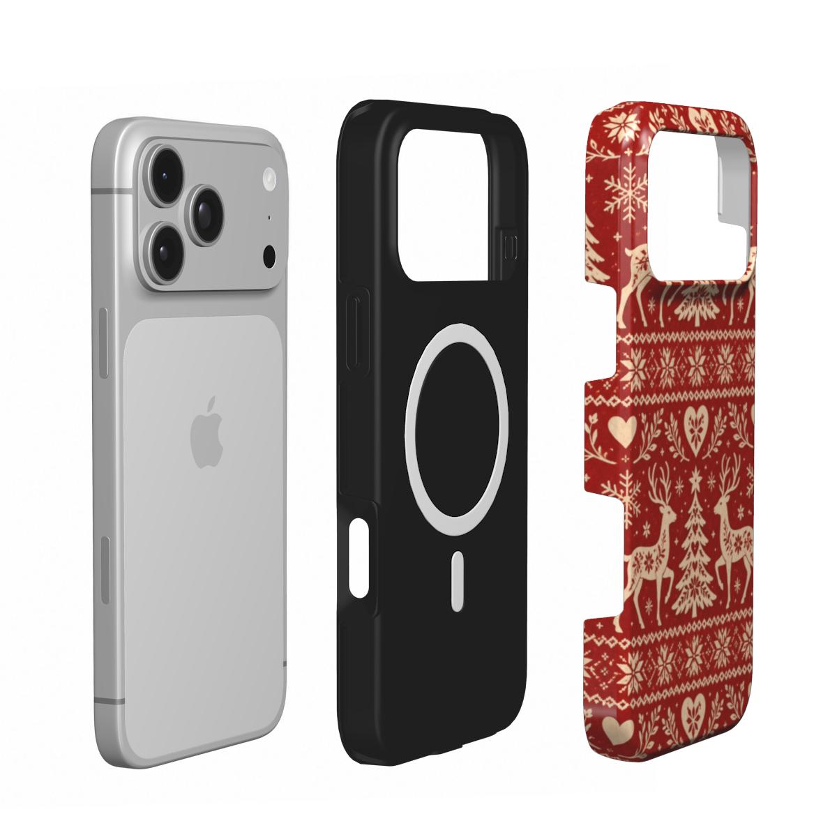 Nordic Reindeer phone case – MagSafe iPhone case, second detail view