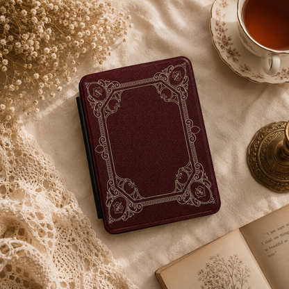 Ornate Antique Frame Kindle case front cover — gilded antique frame print