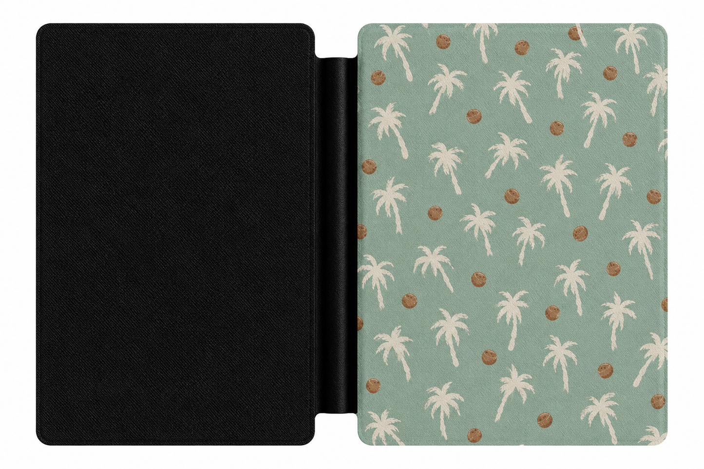 Palm Tree Kindle Case — Tropical Cream Palms on Sage
