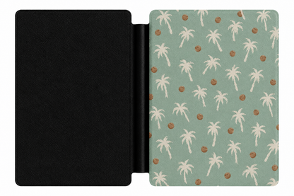 Palm Tree Kindle Case — Tropical Cream Palms on Sage
