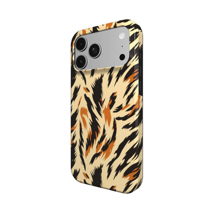 Painted Tiger phone case – MagSafe iPhone case, detail view