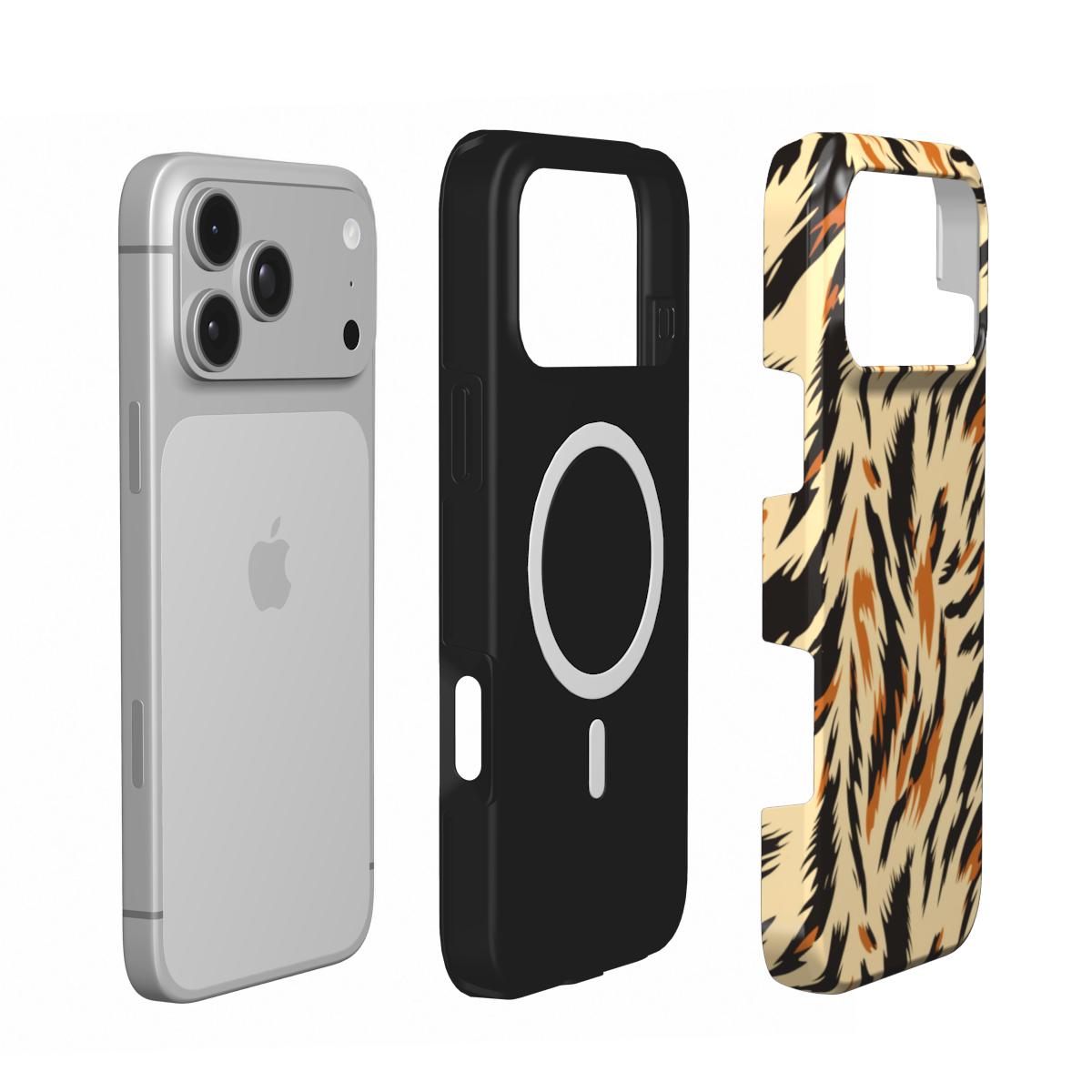 Painted Tiger phone case – MagSafe iPhone case, second detail view