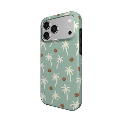 Palm Tree phone case – MagSafe iPhone case, angled view