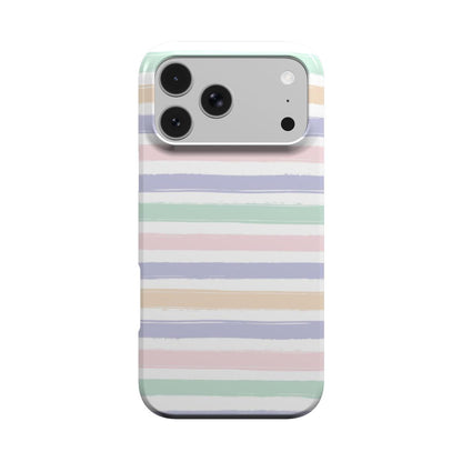 Pastel Brushstroke Stripe phone case – MagSafe iPhone case, front view