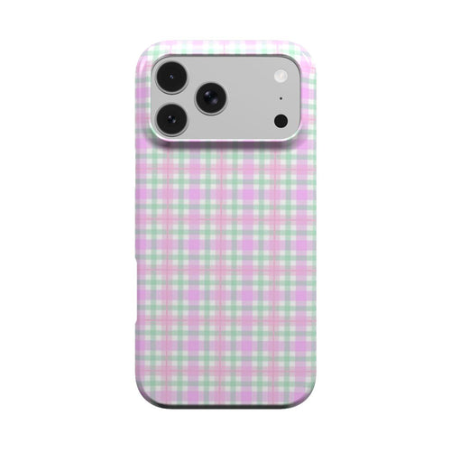 Pastel Gingham phone case – MagSafe iPhone case, front view