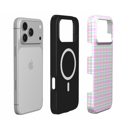 Pastel Gingham phone case – MagSafe iPhone case, second detail view