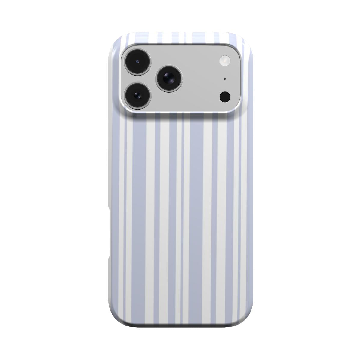Periwinkle Ticking Stripe phone case – MagSafe iPhone case, front view