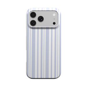 Periwinkle Ticking Stripe Phone Case