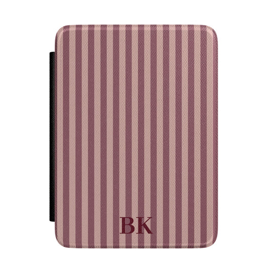 Personalised Lavender Stripe Kindle Case - front view