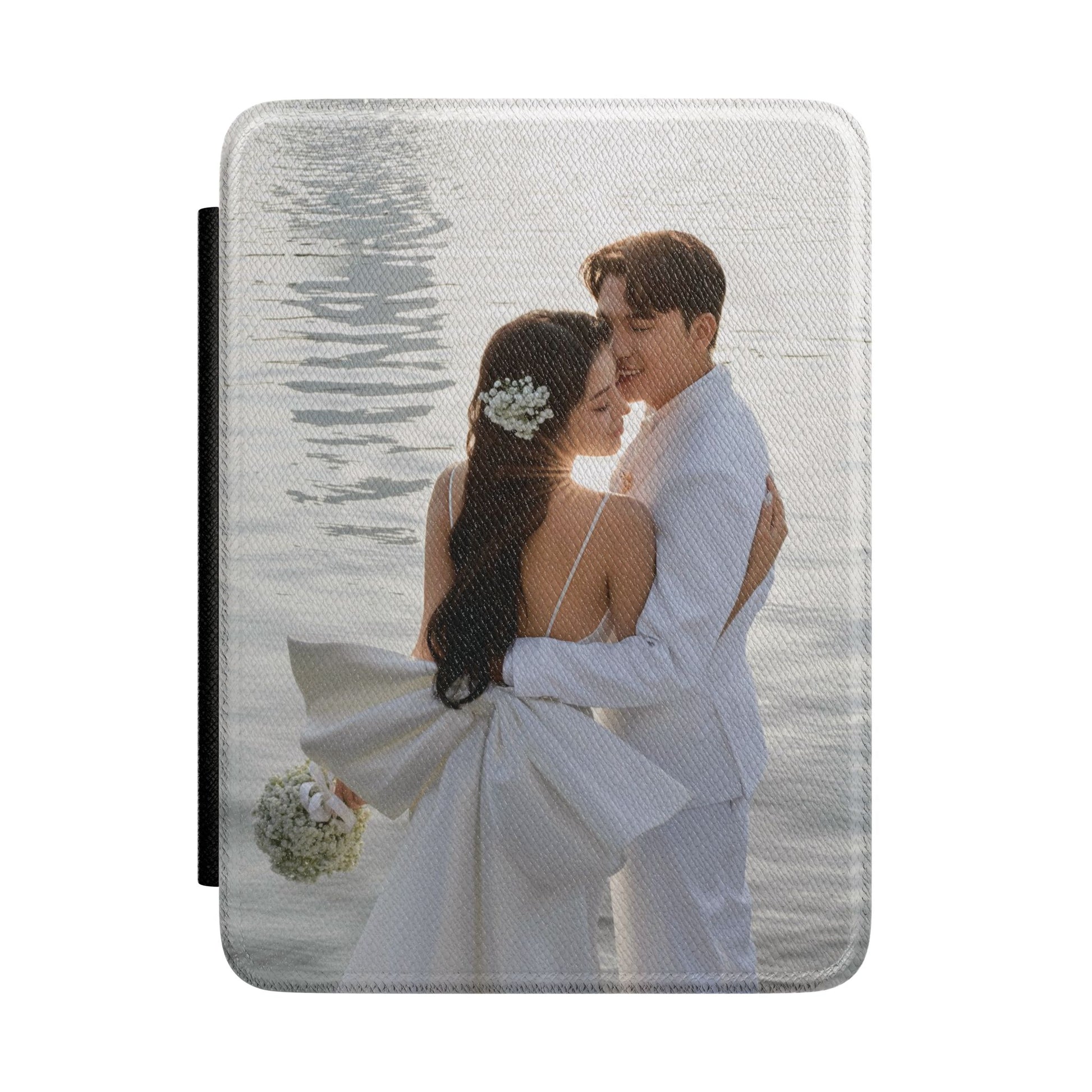 Custom photo Kindle Paperwhite case printed with your own image edge to edge front cover — personalized photo gift for readers