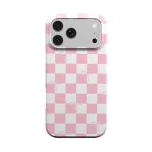 Pink Bow Check Phone Case