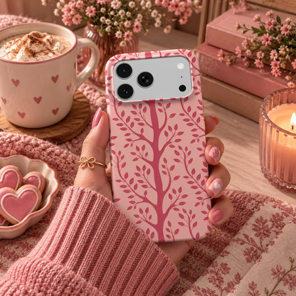 Pink Branch phone case – MagSafe iPhone case, styled photo