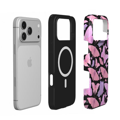 Pink Butterfly Flutter phone case – MagSafe iPhone case, second detail view
