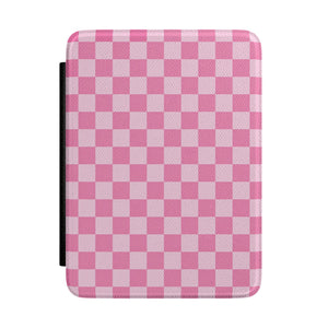 Pink Checkerboard Kindle Case — Coquette Gingham