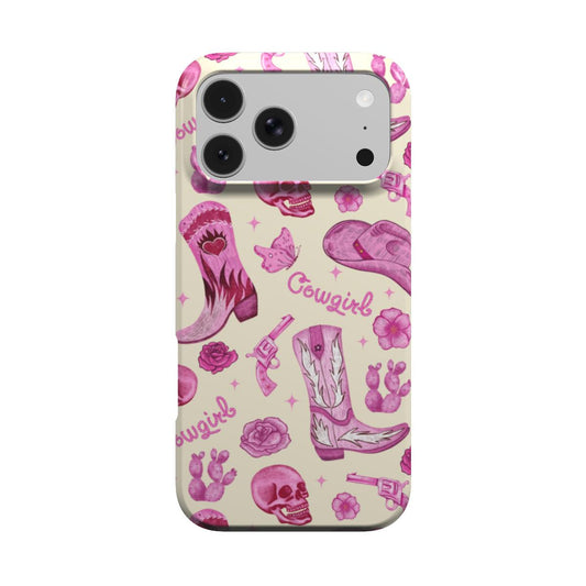 Pink Cowgirl phone case – MagSafe iPhone case, front view