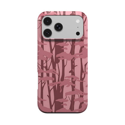 Pink Forest Camo phone case – MagSafe iPhone case, front view