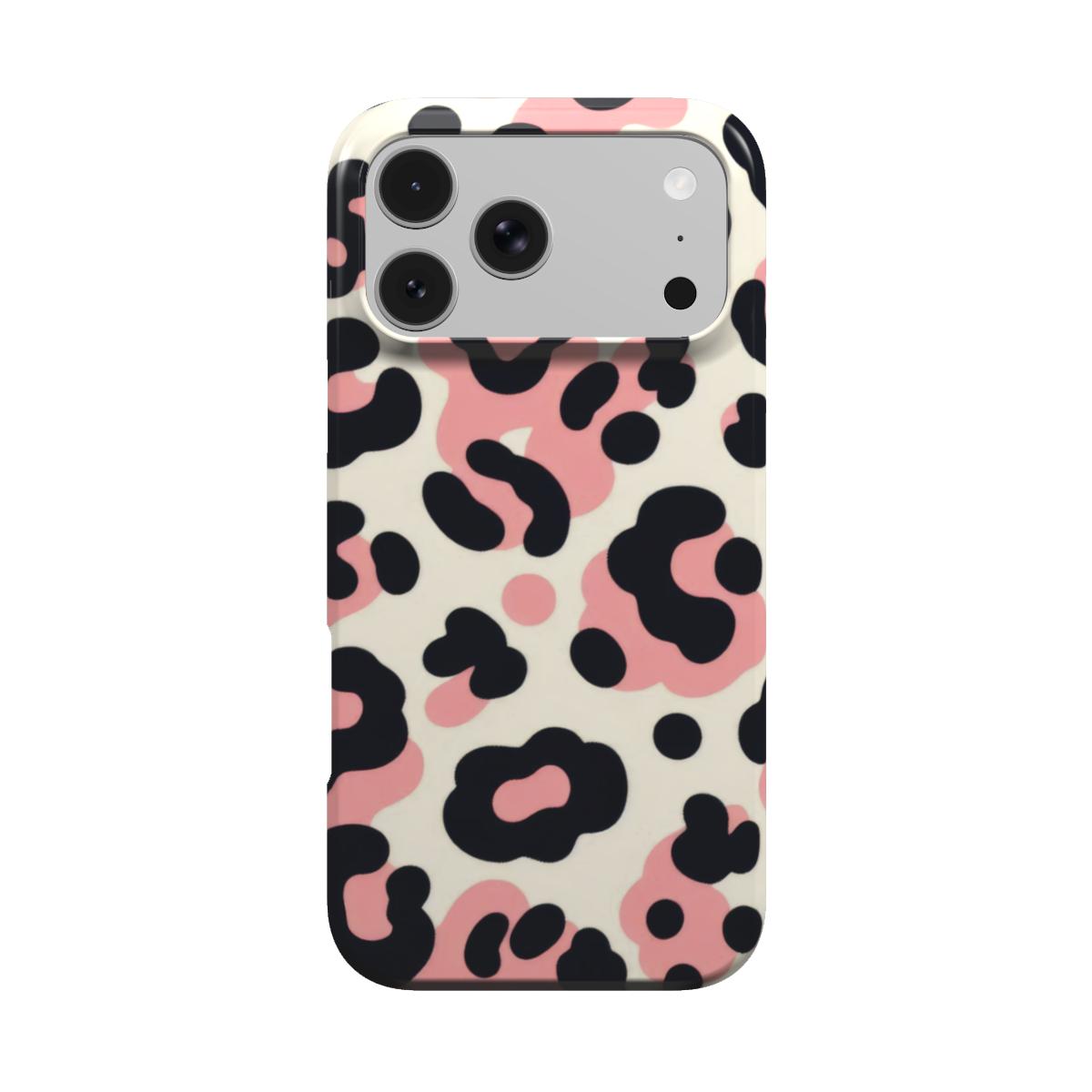 Pink Leopard phone case – MagSafe iPhone case, front view