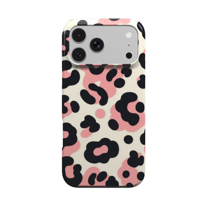 Pink Leopard phone case – MagSafe iPhone case, front view