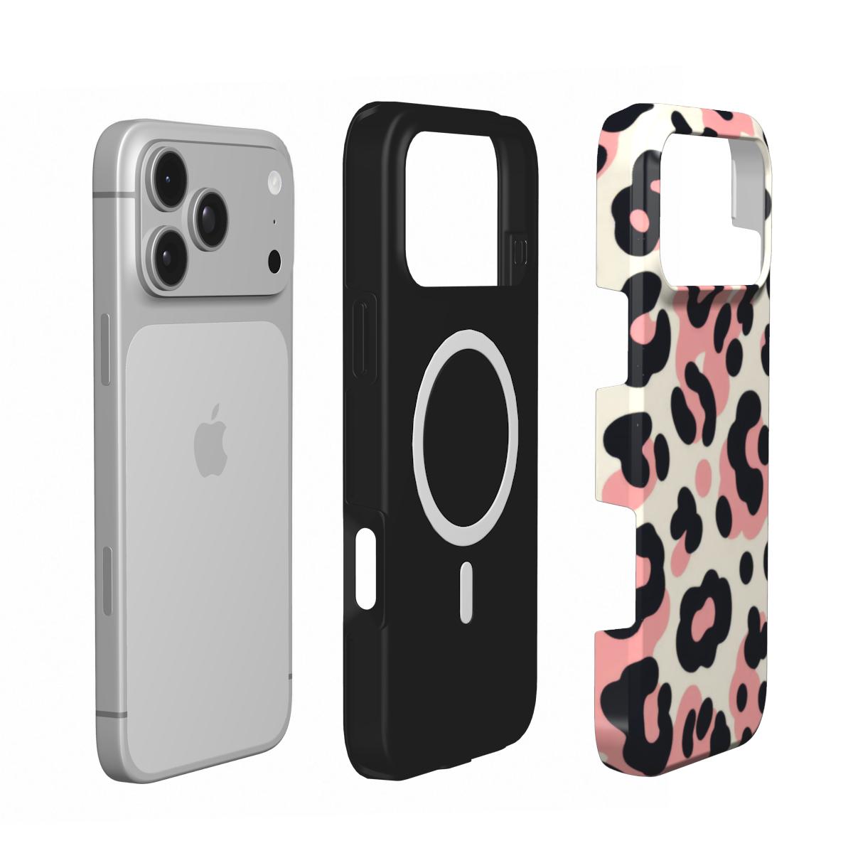 Pink Leopard phone case – MagSafe iPhone case, second detail view
