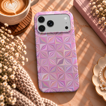 Pink Prism phone case – MagSafe iPhone case, lifestyle photo