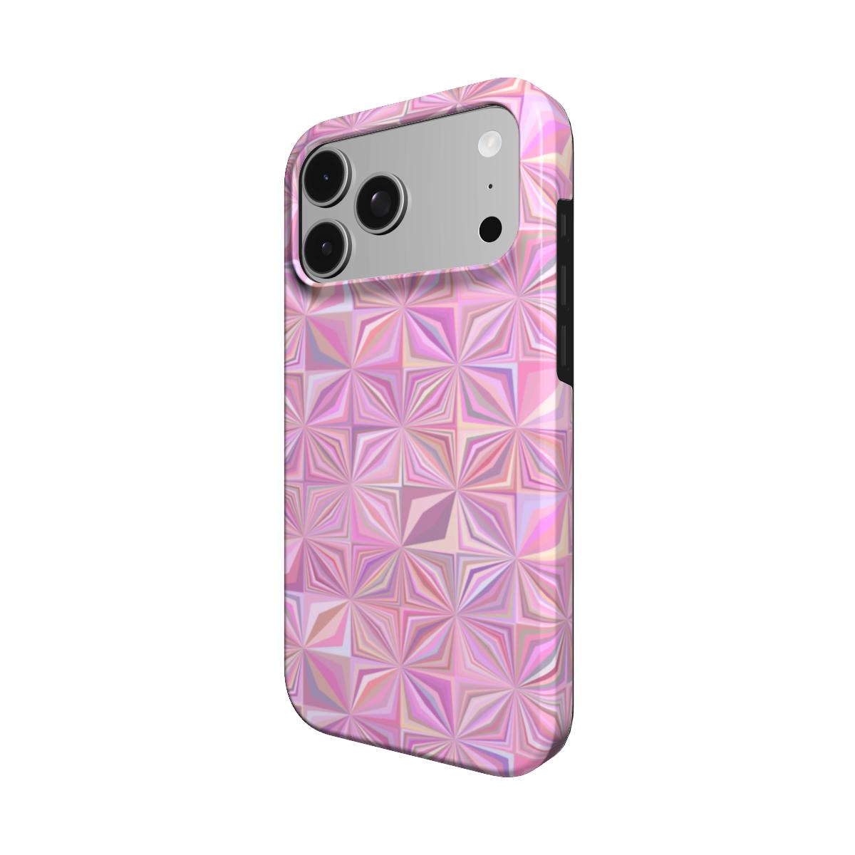 Pink Prism phone case – MagSafe iPhone case, detail view