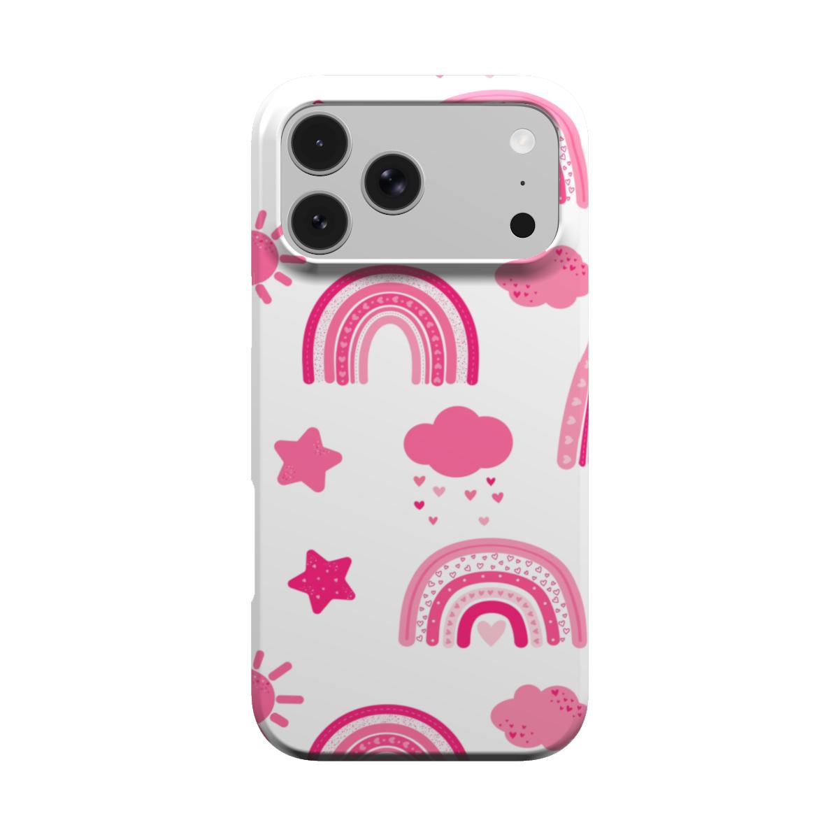 Pink Rainbow phone case – MagSafe iPhone case, front view
