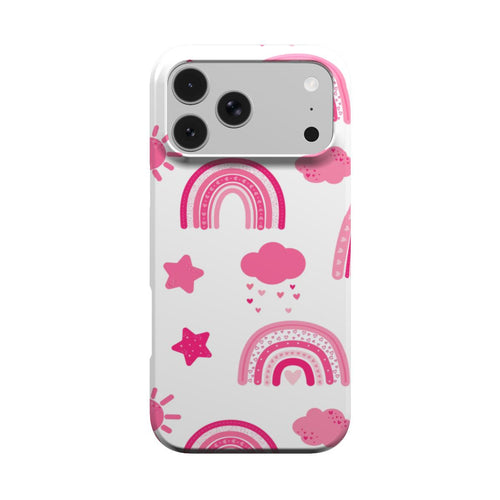 Pink Rainbow phone case – MagSafe iPhone case, front view